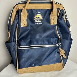 Star Wars Blue and Tan Backpack Durable and Spacious